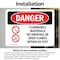 Signmission Flammable Materials No Smoking 50 Feet Danger Sign, Vinyl Decal, 10in W x 7in L, 2PK OS-2PACK-DS-D-710-L-1254 - alternate 7